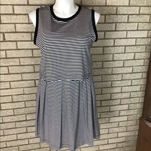 Gap 2 pc sundress black and white striped size XL.